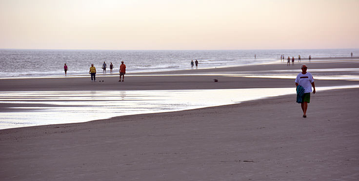 The beach near Driessen Beach Park in Hilton Head, SC